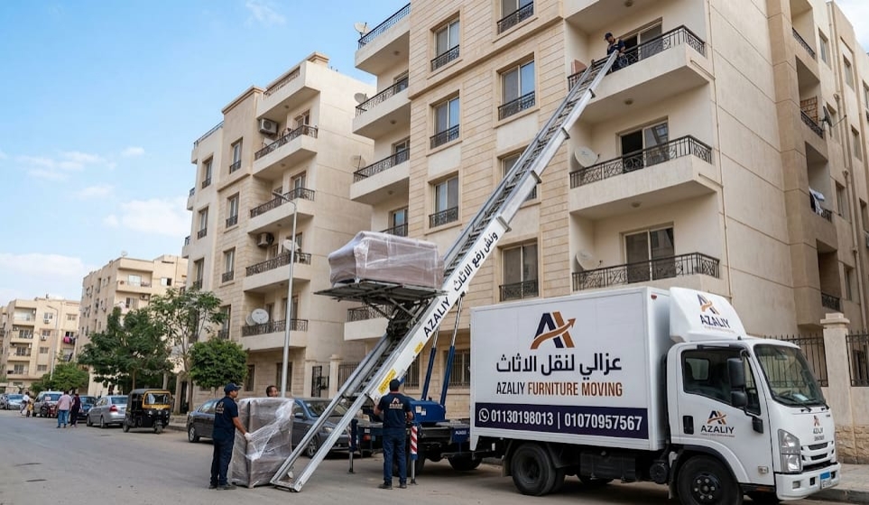 ونش وعمال شركة عزالي لنقل الاثاث